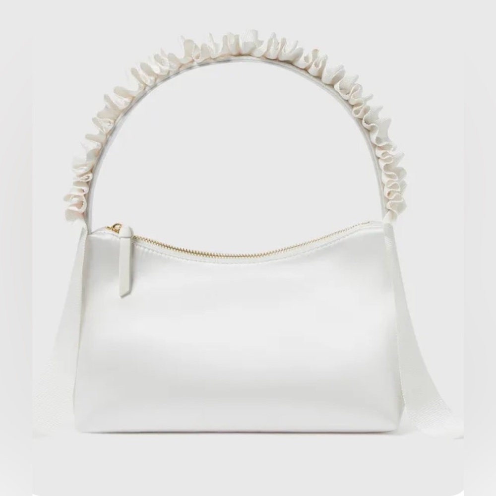 Loeffler Randall White Crescent Shoulder Bag